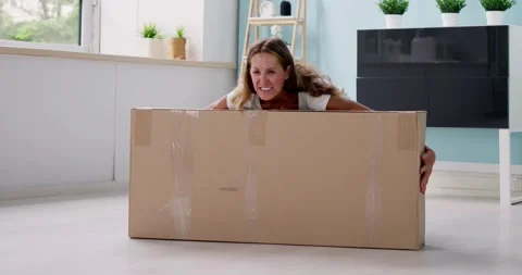Heavy Box And Back Pain Injury Stock Footage 244965893