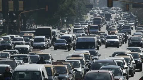 Heavy City Traffic 1 Stock Footage 12517725