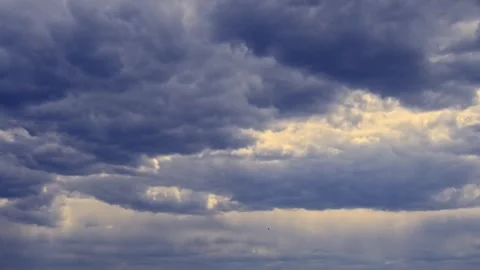 Heavy clouds and sunlight timelapse #12 Stock Footage 240842860