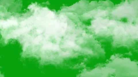 Heavy Clouds Movement on Green Screen | Realistic Sky Motion Background Stock Footage 320126414