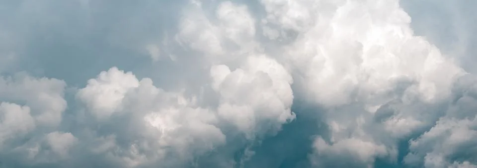 Heavy clouds natural background, dramatic sky, beautiful sky, wide banner siz Stock Photos
