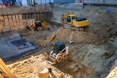 Heavy construction equipment Stock Photos
