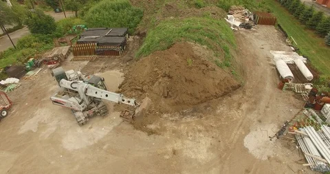 Heavy Construction Equipment Working Video stock 101546570