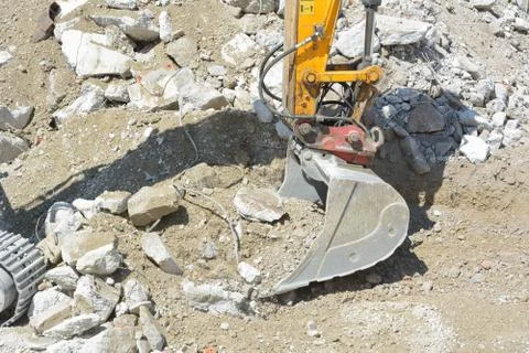 Heavy construction excavator Stock Photos