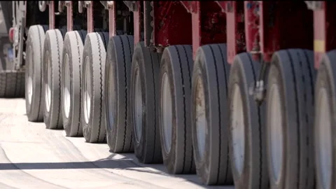 Heavy construction trailer Stock Footage 162417466