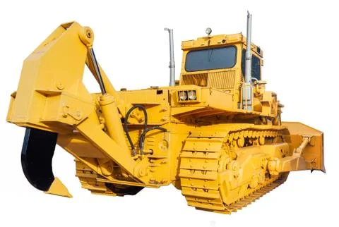 Heavy crawler bulldozer Stock-Fotos