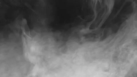 Heavy Dense Smoke Flows Ornate HD Pro Stock Footage 166173093