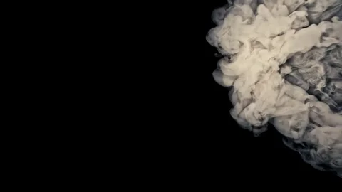 Heavy dense smoke in slow motion on a dark background. Stock Footage 82682396