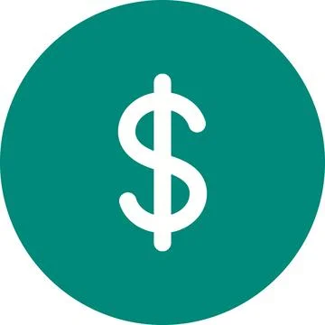 Heavy Dollar Sign icon vector image. Stock Illustration
