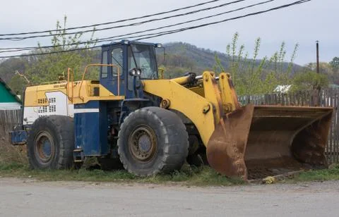 Heavy Dozer With Bucket Stock Photos