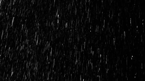 Heavy droplets of rain, falling on an isolated background Stock Footage 126146340