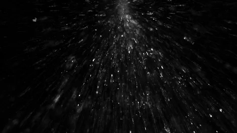 Heavy droplets of rain falling on the surface on an isolated background Video stock 126138344