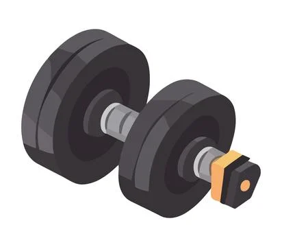Heavy dumbbell exercising 스톡 일러스트