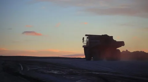 Heavy dump truck Stock Footage 61851092