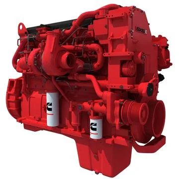 3D Model: Heavy-Duty Diesel Engine ISX15 Cummins #96468029