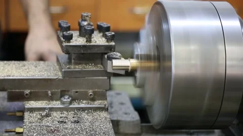 Heavy Duty Metal Processing Machine Stock Footage 340107826
