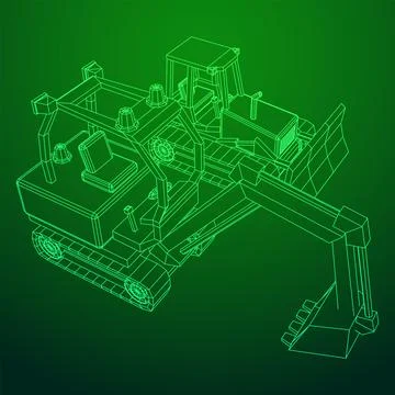 Heavy equipment excavator machine vector illustration Illustrazione stock
