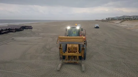 Heavy Equipment Machine Front End Loader Backing up Stock Footage 124935054