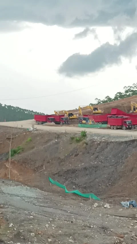 Heavy equipment projects Indonesia Stock Footage 234516154