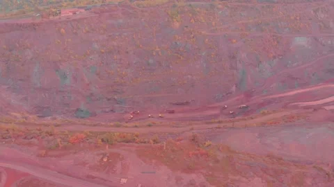 Heavy Equipment In The Quarry Stock Footage 164142124