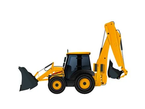 Heavy excavator loader Stock Illustration
