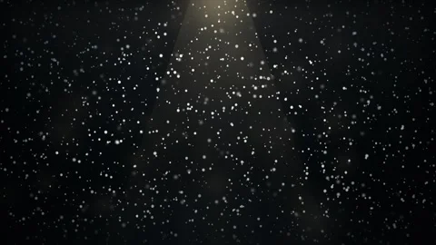 Heavy Fast Snowfall Illuminated by Warm Street Lantern Light Beam Stock Footage 341226479