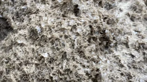 Heavy flow of rainwater in the river 스톡 동영상 307859068