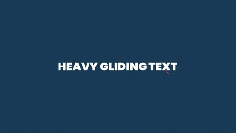 HEAVY GLIDING TEXT 스톡 After Effects