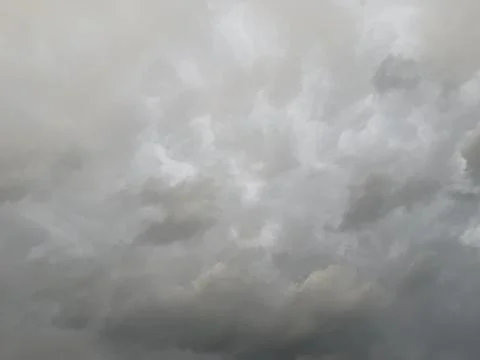 Heavy Gray Cloudscape Before Rain Stock Photos