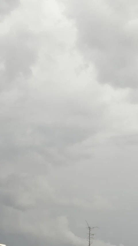 Heavy Gray Rain Clouds Vertical Background Видео 344883544