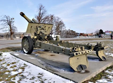 Heavy howitzer Stock Photos