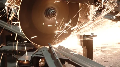 Heavy Industry Engineering Factory Interior with Industrial Worker Using Angle Vídeo Stock 178853691