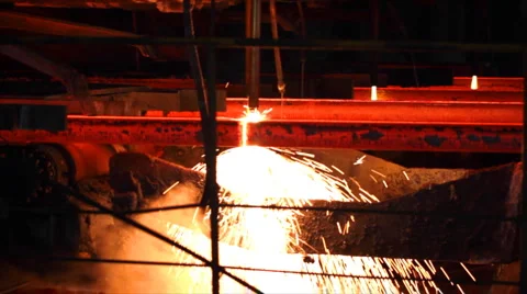 Heavy Industry - Steel Making Stock Footage