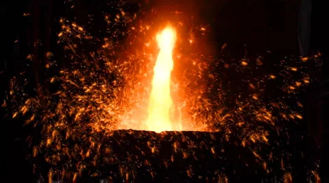 Heavy Industry - Steel Making Stock Footage