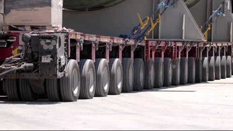 Heavy load trailer Stock Footage 162418461