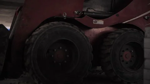 Heavy Loader Operating at Construction Site Stock Footage 302066242