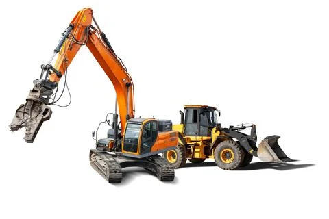 Heavy machinery designed for construction tasks is available for rent, includ Photos