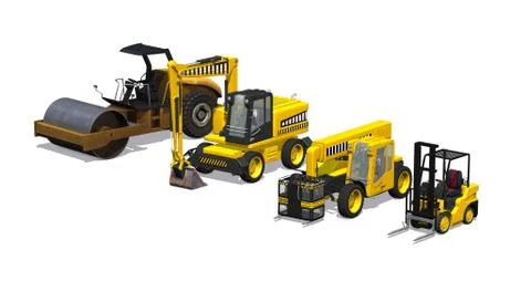 Heavy Machinery Stock Illustration