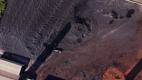 Heavy machinery at work on a construction site in the afternoon Stock Footage 341328717