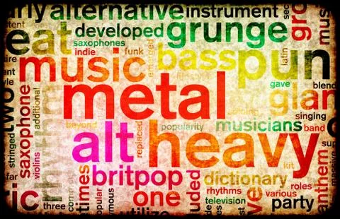 Heavy metal Stock Illustration