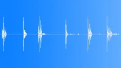 Heavy metal microphone falling on deskSound Effect