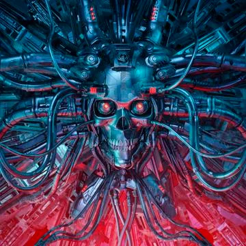Heavy metal mind Stockillustratie
