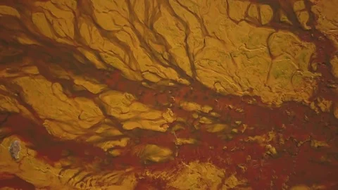 Heavy metals patterns in river Stock Footage 81513228