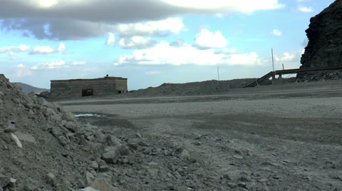 Heavy mining dump trucks Stock Footage 29168628