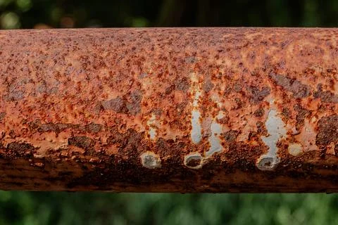 Heavy oxidized rust texture profile Stock Photos