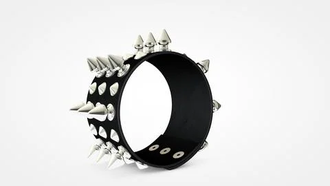 Heavy Punk Bracelet 3D Model