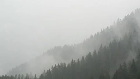 Heavy rain in the Alps Stock Footage 208092692