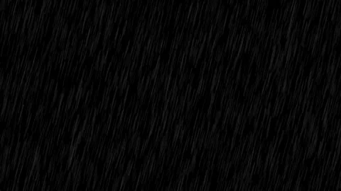 Heavy Rain on Black Background - Stormy Weather Stock Footage 311172646