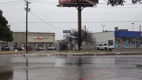 Heavy rain in the city. Stock Footage 86495098
