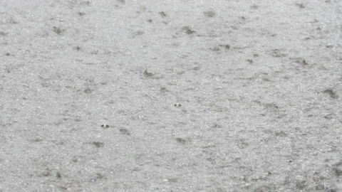Heavy rain in the city Stock Footage 140031842